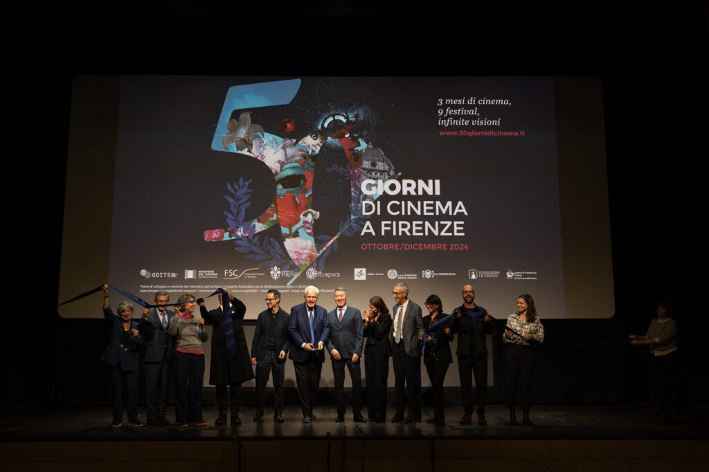 Il taglio del nastro della "50 Giorni di Cinema a Firenze".